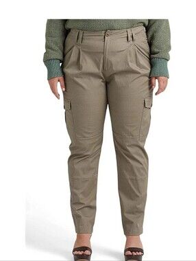 NWT Lauren Ralph Lauren Pleated Twill Cargo Pant